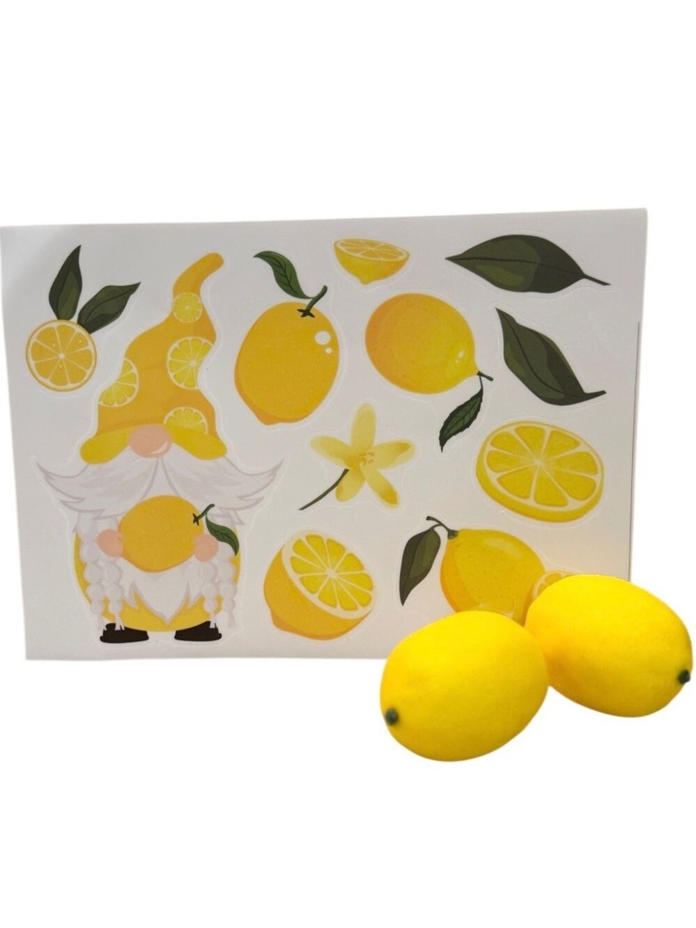 Gnome Lemon Wall Decals Peel and Stick